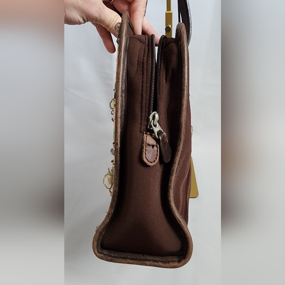 Handmade Coach Pearl Chaos Neoprene Purse - Antique Flowers - Picture 14 of 17